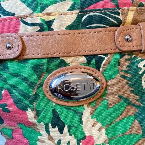 New Rosetti Green Yellow Tropical Bliss Triple Play Carly Mini Crossbody Bag - Picture 15 of 16